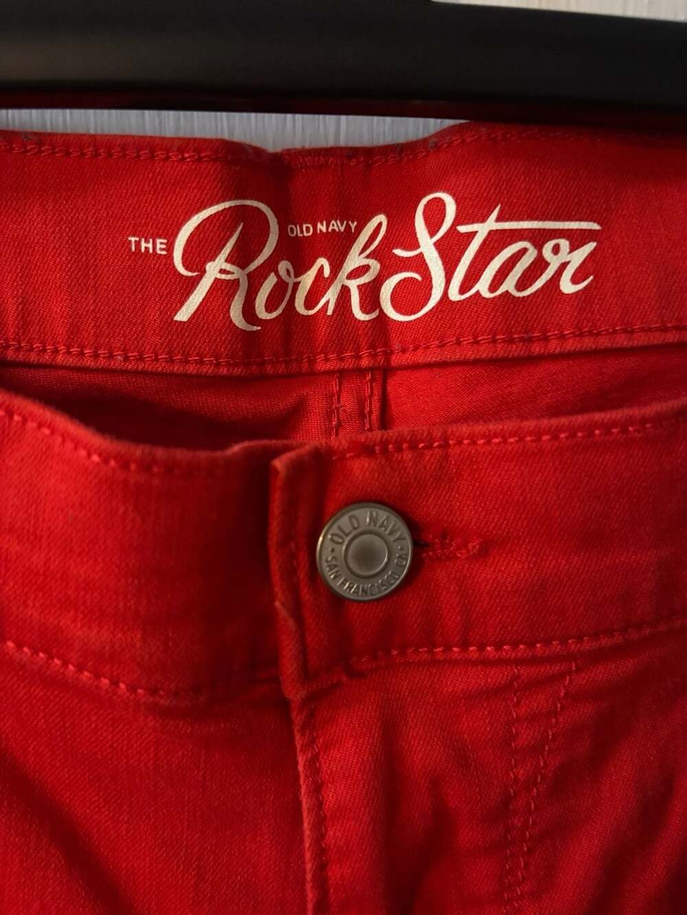 Old Navy The Rockstar Red Skinny Jeans Size 14